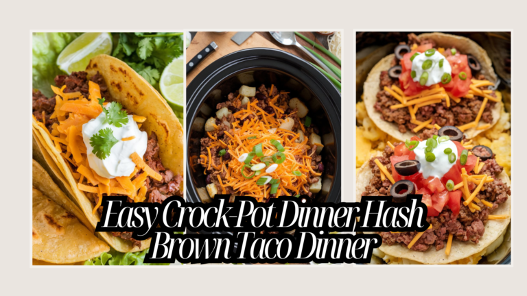 Easy Crock-Pot Dinner Hash Brown Taco Dinner